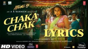 Chaka Chak Lyrics - Shreya Ghoshal