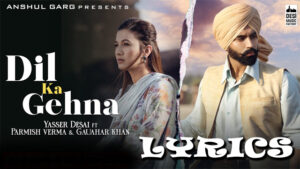 Dil Ka Gehna Lyrics - Yasser Desai
