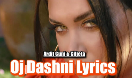Oj Dashni Lyrics - Ardit Cuni & Ciljeta