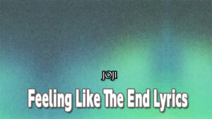 Feeling Like The End Lyrics - Joji