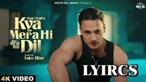 Kya Mera Hi Dil Lyrics / Saaj Bhatt / Asim Riaz & Akanksha Arya